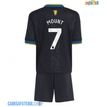 Camisa de time de futebol Manchester United Mason Mount #7 Replicas 3º Equipamento Infantil 2025-26 Manga Curta (+ Calças curtas)